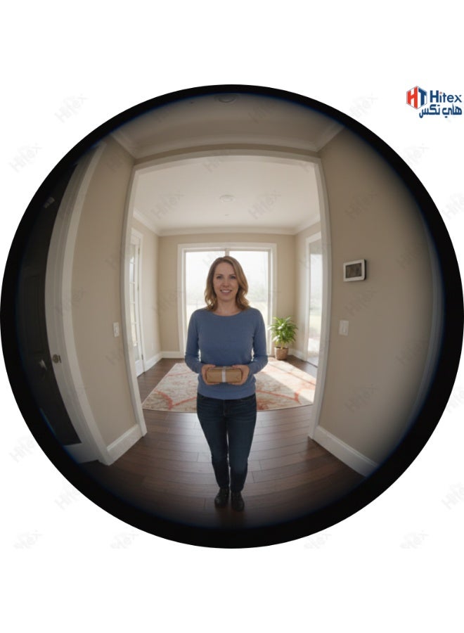 Hitex Door Viewer Peephole – 200° Wide Angle Door Eye | Home Security Door Viewer for Main Door| Anti-Theft Door Peephole for Apartments & Houses (GOLD) - Image 3